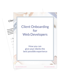 Client Onboarding Checklist for Web Developers mockup Laura Kamark