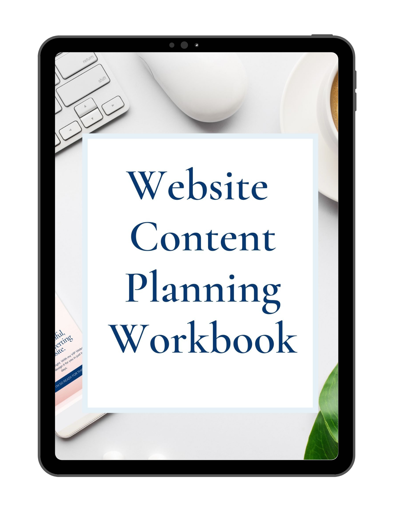 Website Content Planning Workbook Mockup Ipad