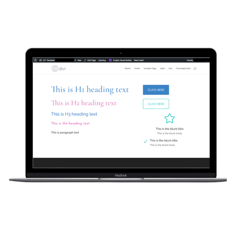 Divi Style Template Mockup Laura Kamark Divi Style Template Mockup Laura Kamark