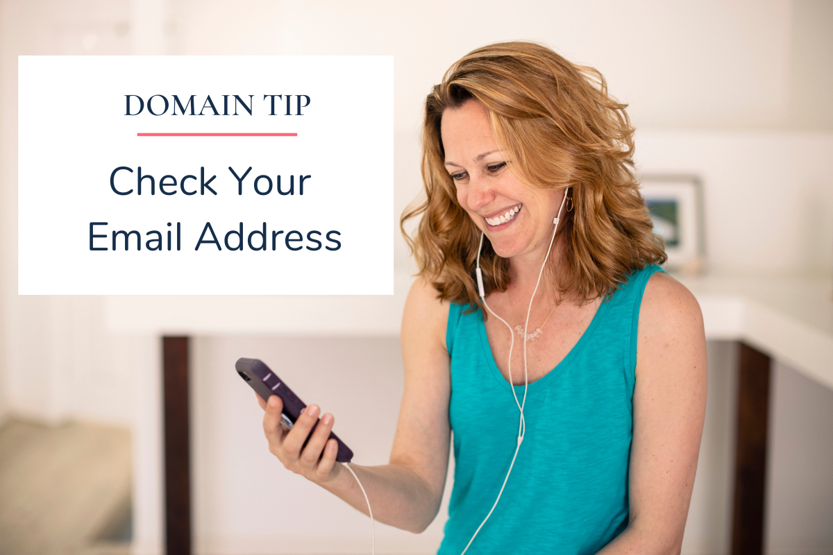 Domain tip: Check your email address